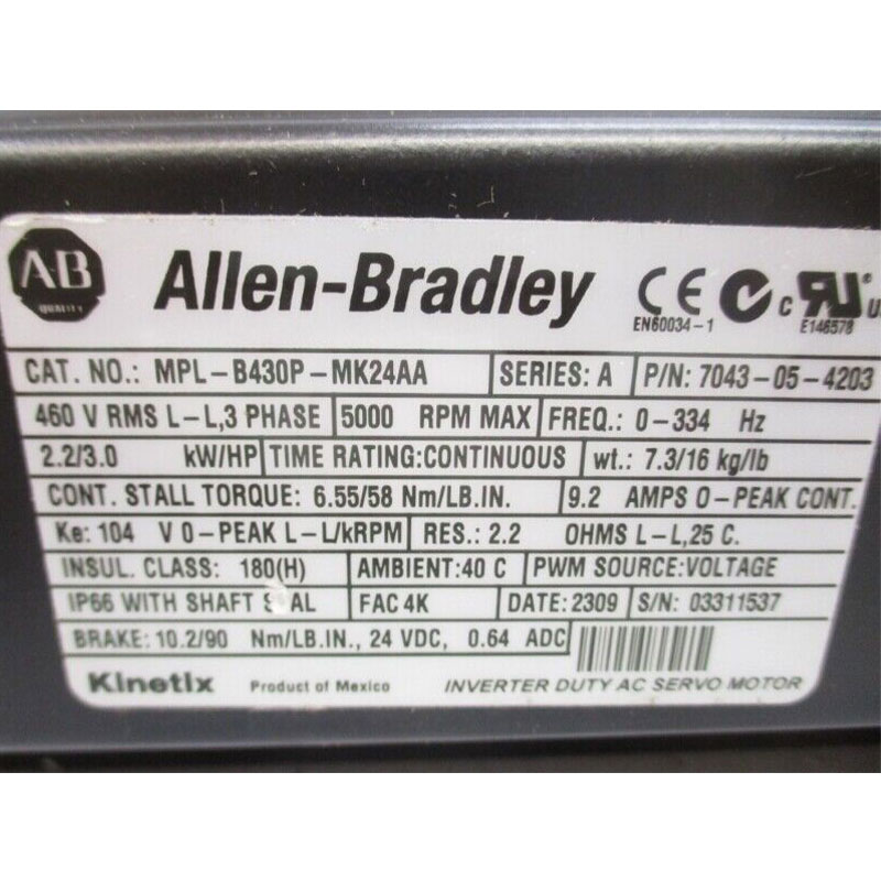 Allen-Bradley MPL-B430P-MK24AA